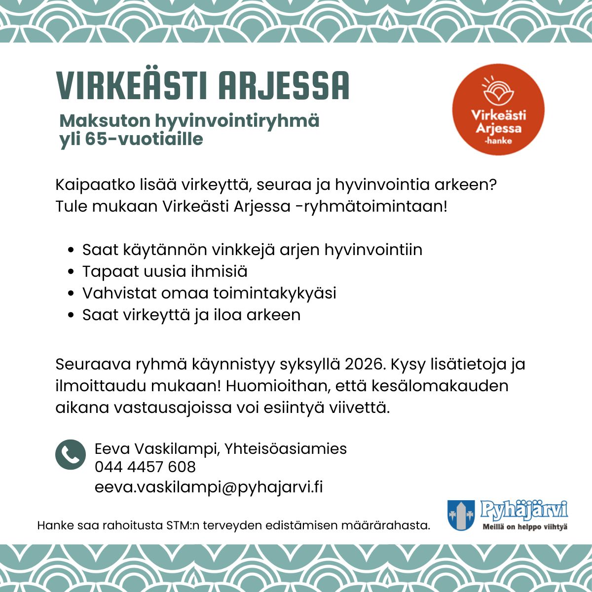 Mainos, jossa kerrotaan kuinka ilmoittautua ryhmäläiseksi.