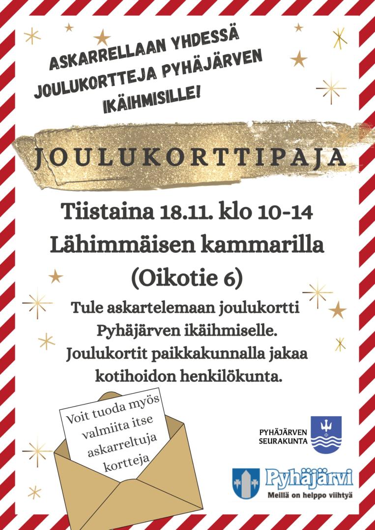 joulukorttipajan mainos