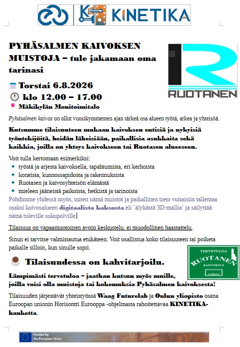 kuvassa on tapahtuman esittelyä