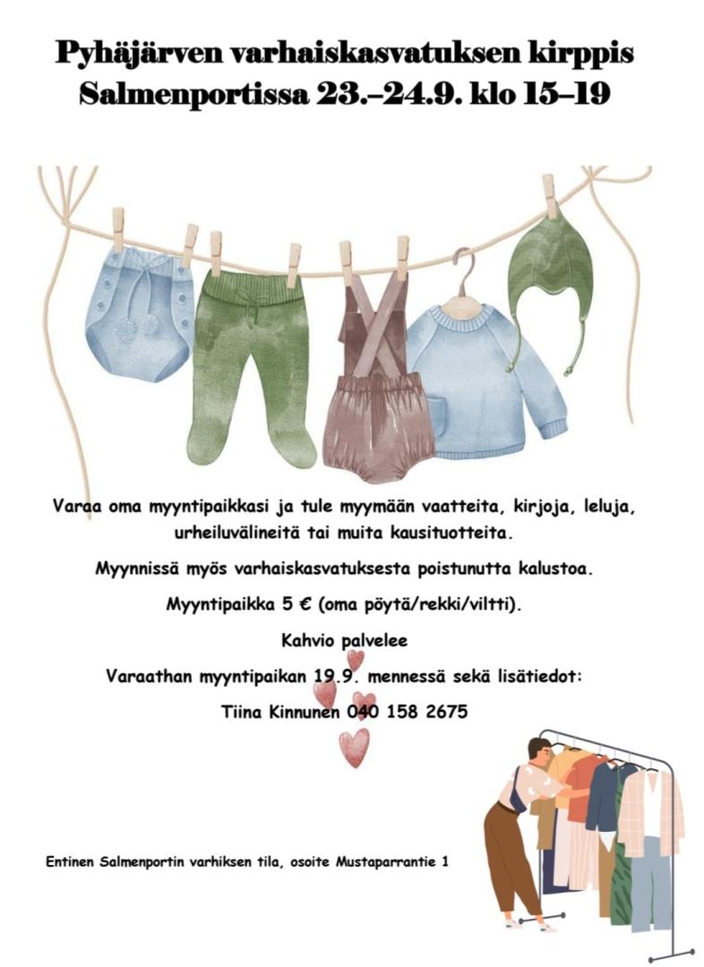 kirpputoritapahtuman mainos.