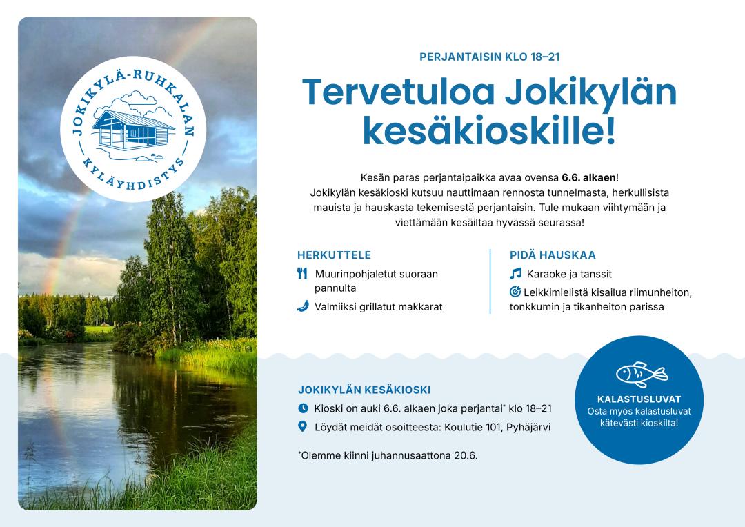 kesäkioskin mainos.