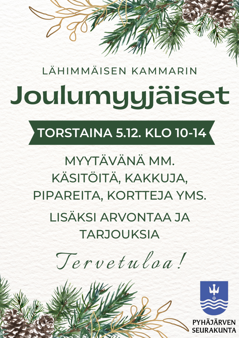 Joulumyyjäisten mainoskuva